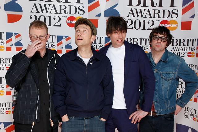 Blur at the BRIT AWARDS 2012. Pic: jmenternational