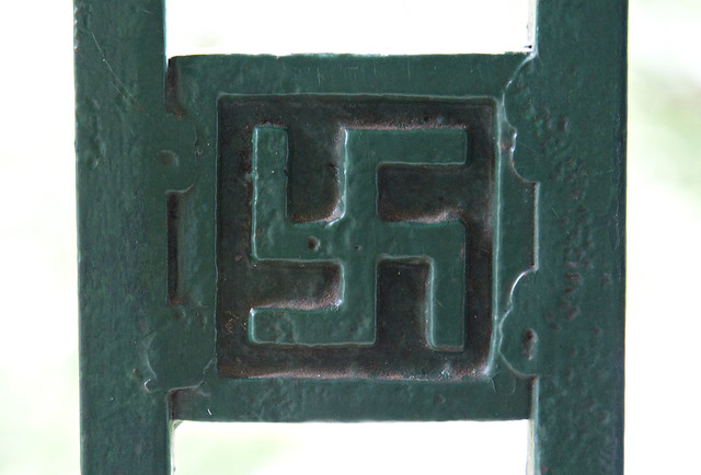 Swastika Emblem on Porch
