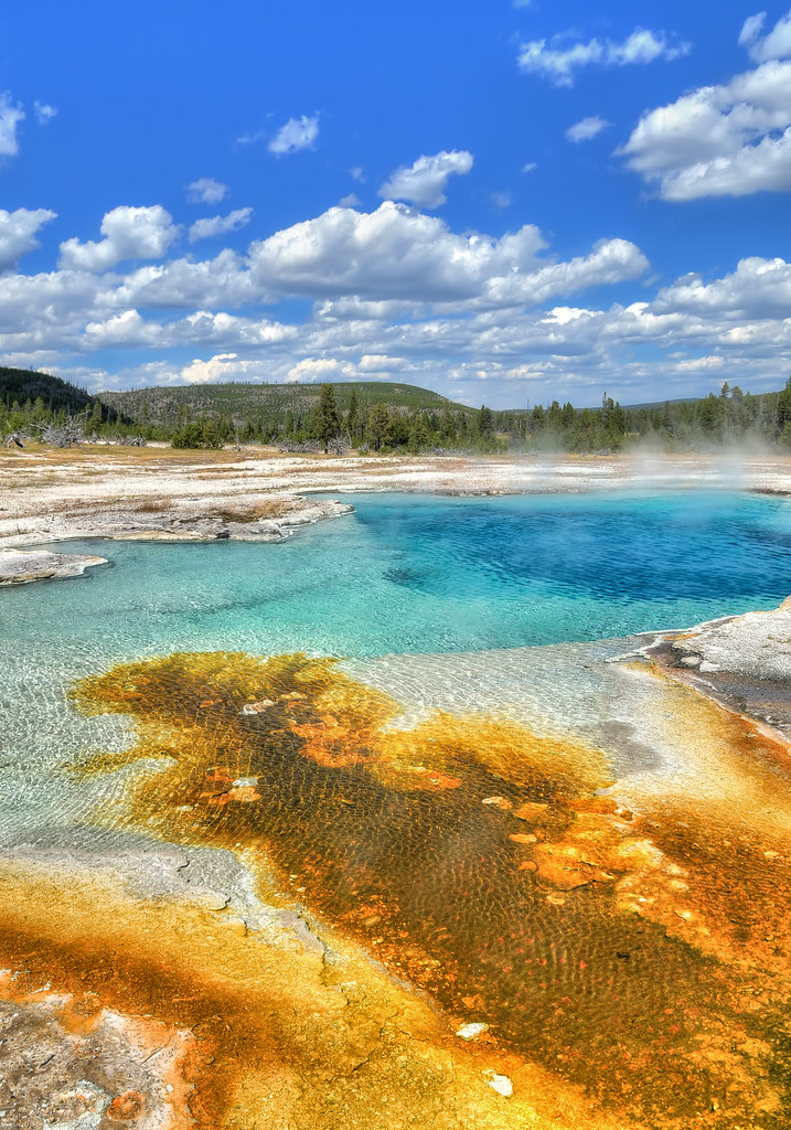 Sapphire Pool in the Biscuit Basin, Yellowstone