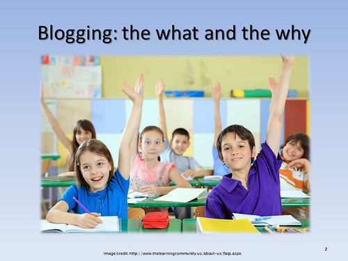 Blogging in the K-12 Classroom by kjarrett, on Flickr