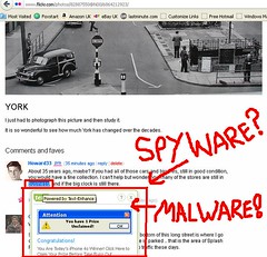 SPYWARE AND MALWARE ON FLICKR