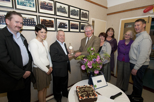Retirement Party for Gerry Daly Principal of Kilchreest National School. Photograph by David Ruffles