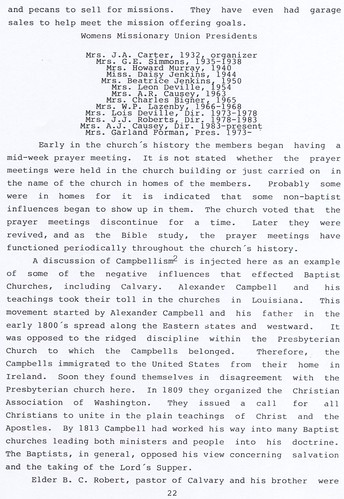 History of Calvary Baptist Church Bayou Chicot, Louisia (14)