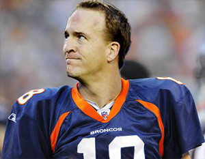 Peyton Manning in a Broncos uniform