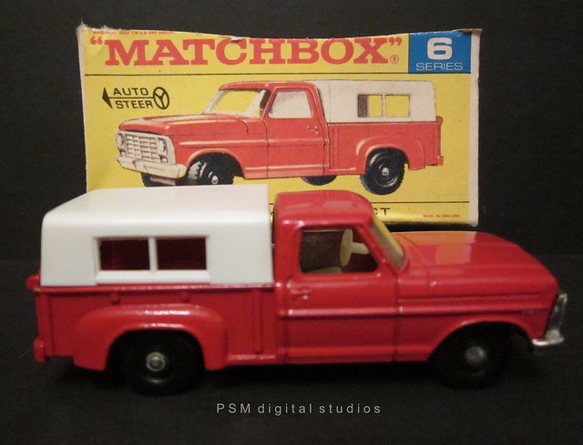 toys 1967 1968 fordpickup diecast campershell matchbox175 madeinenglandbylesney matchbox175series redno6