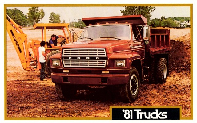 ford truck postcard duty dump 1981 medium fseries