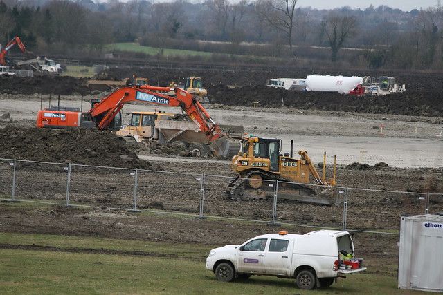 Aston Clinton Arla mega-dairy construction site.