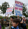anti Palin womens demonstration, September 2008, Anchorage