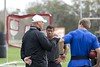 IMG Madden Football Academy Director Chris Weinke talking to Wisconsin QB Russell Wilson and Michigan State QB Kirk Cousins