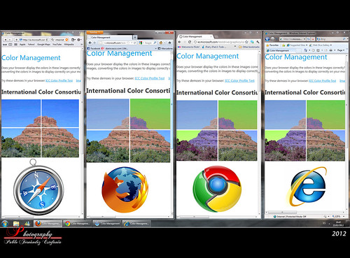 Safari vs Firefox vs Chrome vs Internet Explorer Color Management / Manejo de color