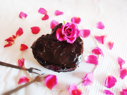 Chocolate cake with chocolate fudge icing
