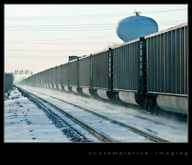 the empty coal train