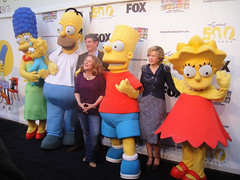 Simpsons 500th Episode Marathon - the Simpsons, Al Jean, Nancy Cartwright, and Yeardley Smith (Lisa Simpson)