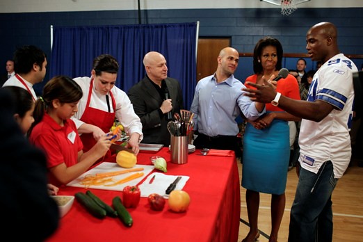 First Lady Obama and Top Chef judges visit Dallas