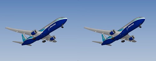 i3DSteroid3D parallel : Boeing 787-8 Dreamliner Google SketchUp 3D model by MoniMark (iPad App Cubits)