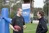 Texas A&M QB RYAN TANNEHILL talks with IMG Performance Institute Mental Conditioning Coach Dr. Angus Mugford