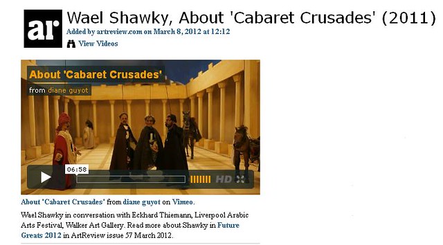 Wael Shawky, About Cabaret Crusades (2011)