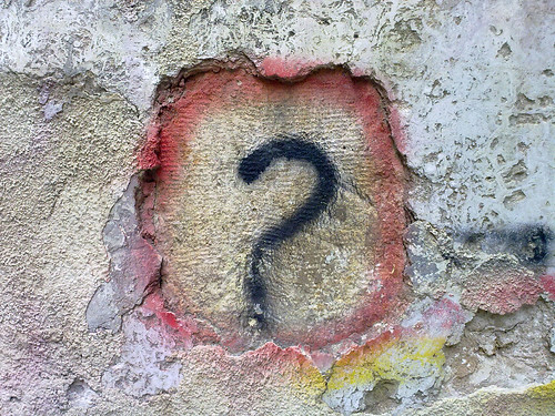 Question Mark Graffiti by Bilal Kamoon, on Flickr