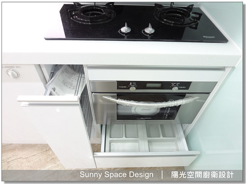 廚房設計-三重河邊北路黃小姐L型廚具：韓國人造石+六面結晶鋼烤+G型鋁把手-陽光空間廚衛設計27