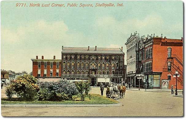 Northeast corner of Public Square, Shelbyville, Indiana