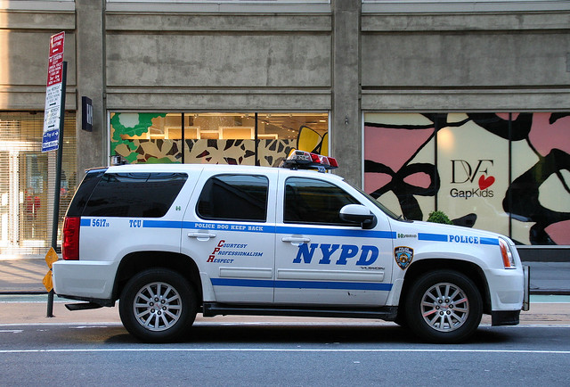 nyc newyork manhattan police nypd utility yukon hybrid suv gmc