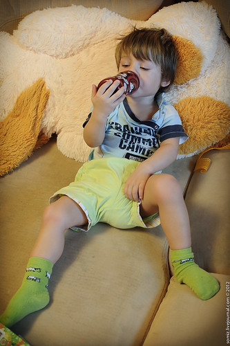 Boy is eating ©  Evgeniy Isaev
