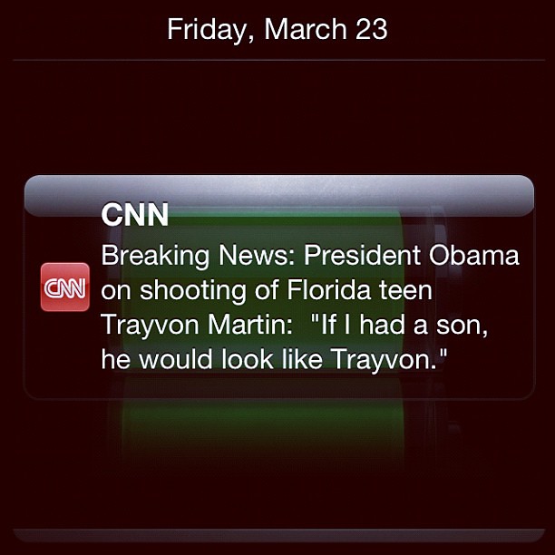 #Obama makes a statement on #TrayvonMartin .Here is #CNN s title: "if I had a son hed look like Trayvon" R U KIDDING  @WillRobertsUSA