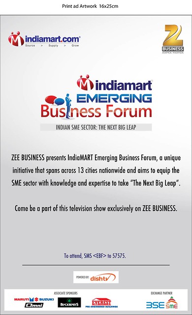 Print Ad in Business Standards- IndiaMART EBF
