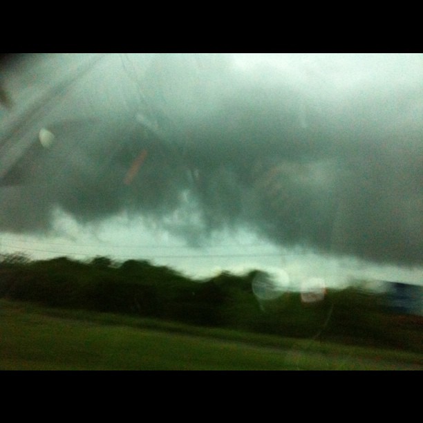 Looks like lots of potential #tornados in those #clouds - todays #Texas #storm