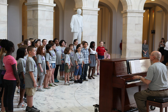 CAB CALLOWAY students perform in Russell Rotunda
