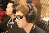 GORDON HAYWARD playing Starcraft 2 on Samsung 3D monitor alongside David Ting