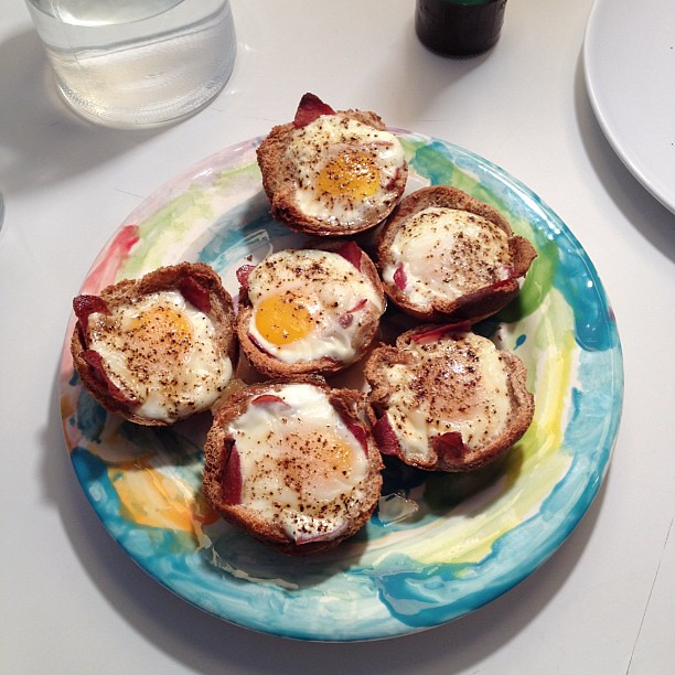 Baked egg cupcakes. Not found on PINTEREST!