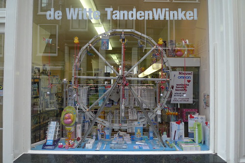 Vitrine de De Witte Tanden Winkel - Amsterdam, janvier 2012