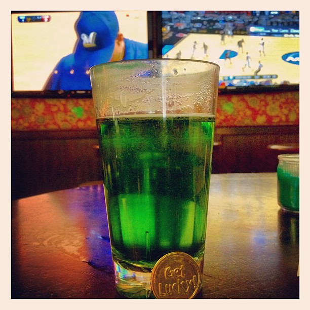 Green Beer, Brewer Game and MARQUETTE March Madness! Happy St. Patricks Day.