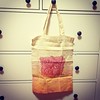 New ombré dyed tote from @yeelyzer!!! Thanks BBY I love it ^_~ Shop http://totesfloatboats.tumblr.com for yours! X
