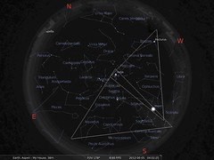 Stellarium: Aquarius & Supermoon - Aspen, Colorado