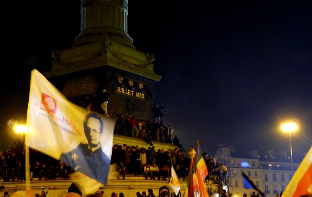 Bastille, victoire de François Hollande le 6 mai 2012
