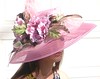 Rosey Pink Poppie KENTUCKY DERBY Hat