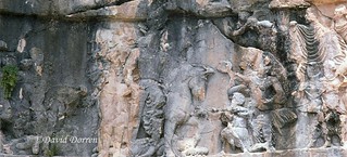 1976.05-38b تنگ چوگان Tang-i-Chogan Sasanian Relief (Bishapur III) of Shapur I (241-272 A.D.), detail, 1976.