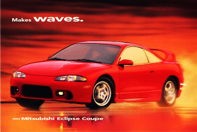 eclipse postcard 1997 coupe mitsubishi