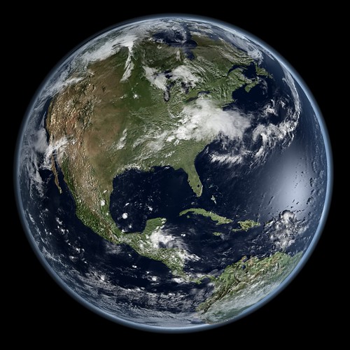 Earth - Global Elevation Model with Sate by Kevin M. Gill, on Flickr