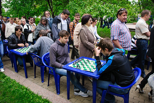 Playing chess. ©  Evgeniy Isaev