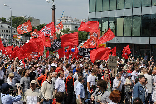 Opposition community - the Left Front. ©  Evgeniy Isaev
