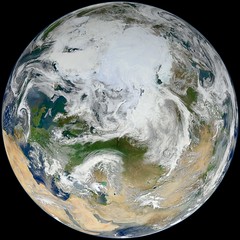 Blue Marble 2012 - 'White Marble' Arctic View
