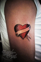 Traditional Heart Arrow Tattoo