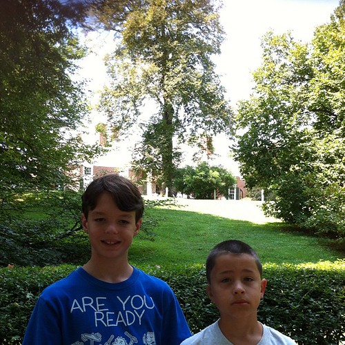 Monticello in background--post ear appt