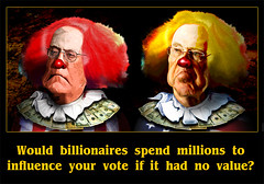 Your vote has value to the Koch Brothers by DonkeyHotey, on Flickr