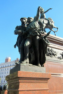 Buenos Aires - Retiro: Plaza San Martín - Monumento al General San Martín - La Partida