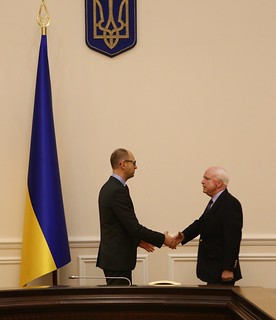 From http://www.flickr.com/photos/58993040@N07/13176181783/: .Yats,. Nuland's guy, meeting with guess who?  (At least he's not standing next to a Ukrainian open fascist this time.)