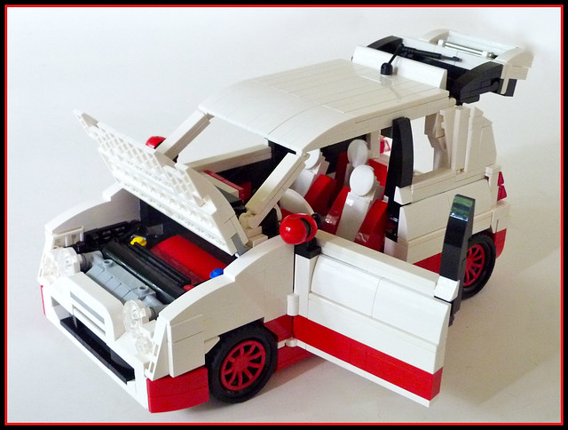 red white car europe european lego fiat 500 build martins challenge lino 2012 lugnuts hatchback abarth orderbynumbers